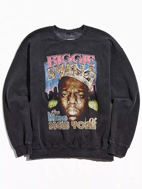 Urban Outfitters Vintage-Inspired Biggie Smalls Graphic Crewneck Sweater